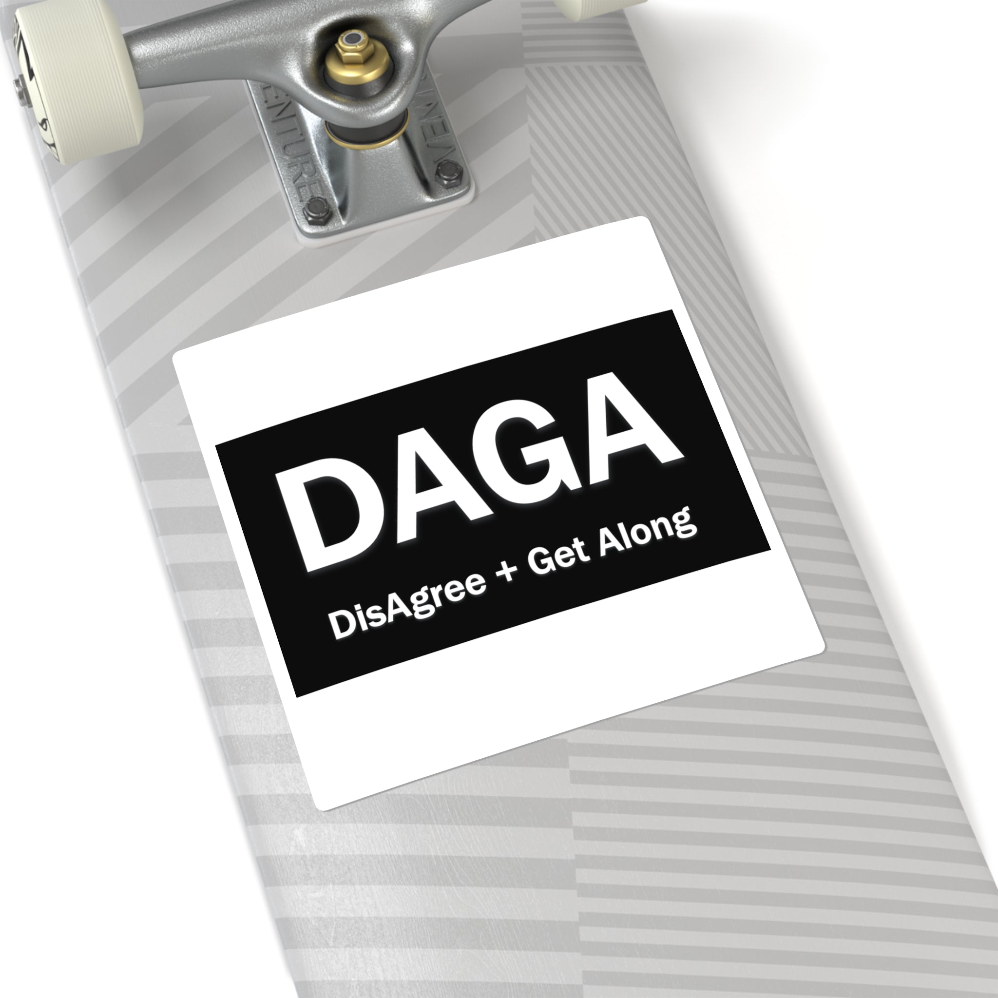 DAGA Square Sticker — "DisAgree + Get Along" Political Conversation Sticker