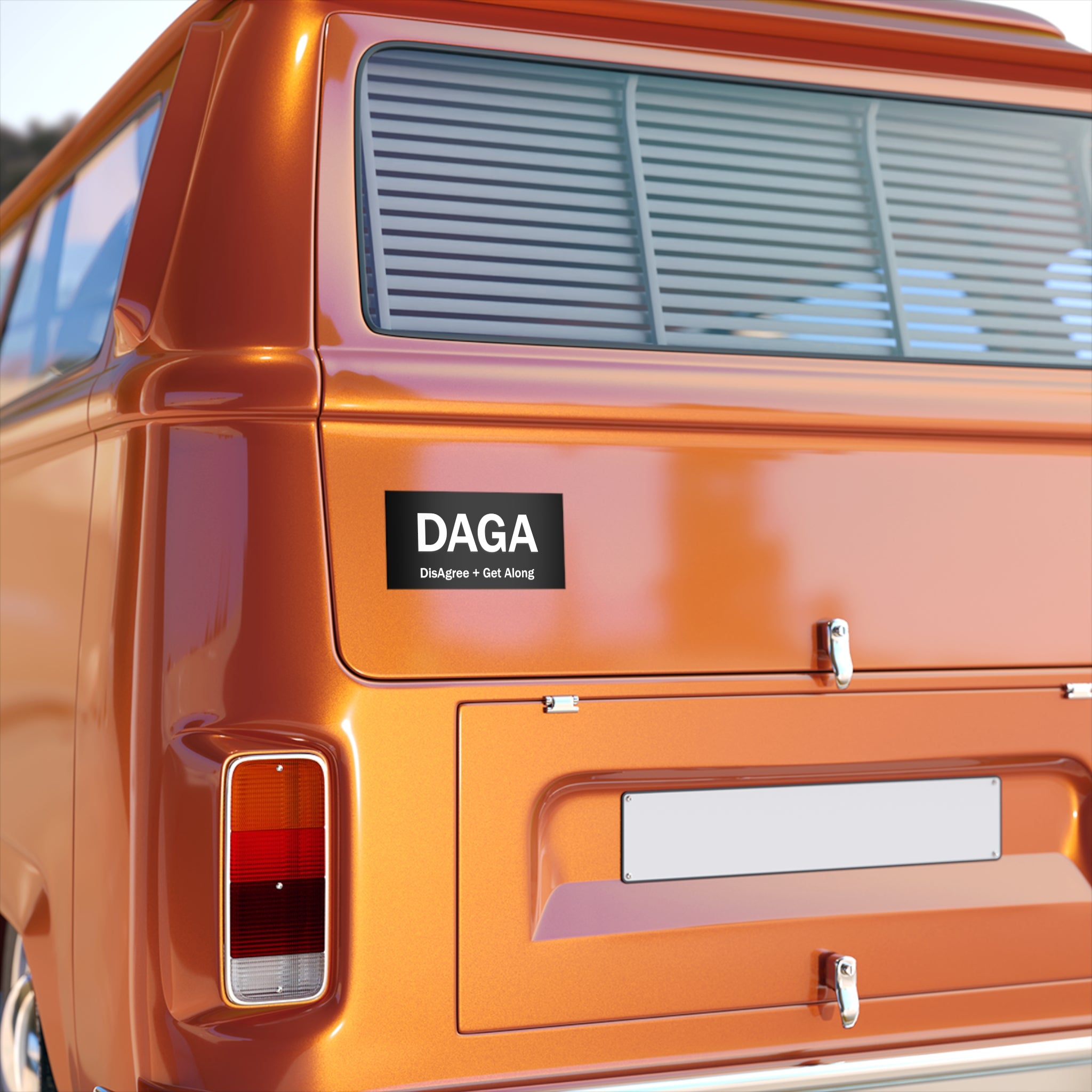 DAGA Bumper Sticker — "DisAgree + Get Along" Political Conversation Starter