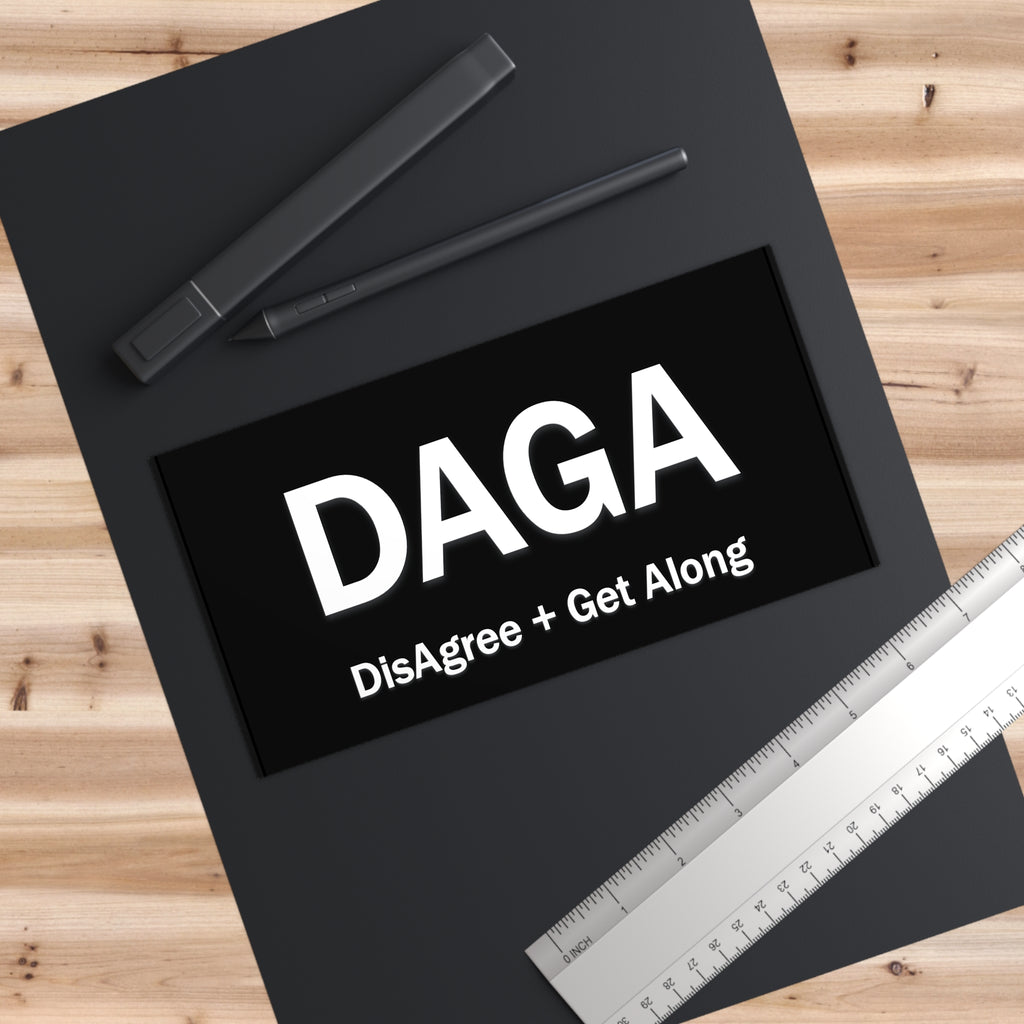 DAGA Bumper Sticker — "DisAgree + Get Along" Political Conversation Starter